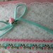 VINTAGE LACE, WHITE, Wide, 7 Yards, Pink And Aqua Trim, Embellishments, Shabby Chic.
