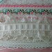 VINTAGE LACE, WHITE, Wide, 7 Yards, Pink And Aqua Trim, Embellishments, Shabby Chic.