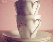 I HEART Tea (Pink)- Fine Art Photography Original Print  (5x5).