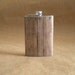 Old Barnwood Print Groomsmen or Guy Country Western Gift 8 ounce Stainless Steel Flask