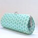 Oval Elements in Peacock..Small Clutch Purse