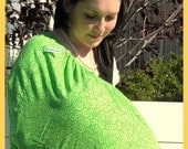 Nursing Cover: BooBTooB The ONLY Nursing Cover That's Got Your Back  (Green Swirls)