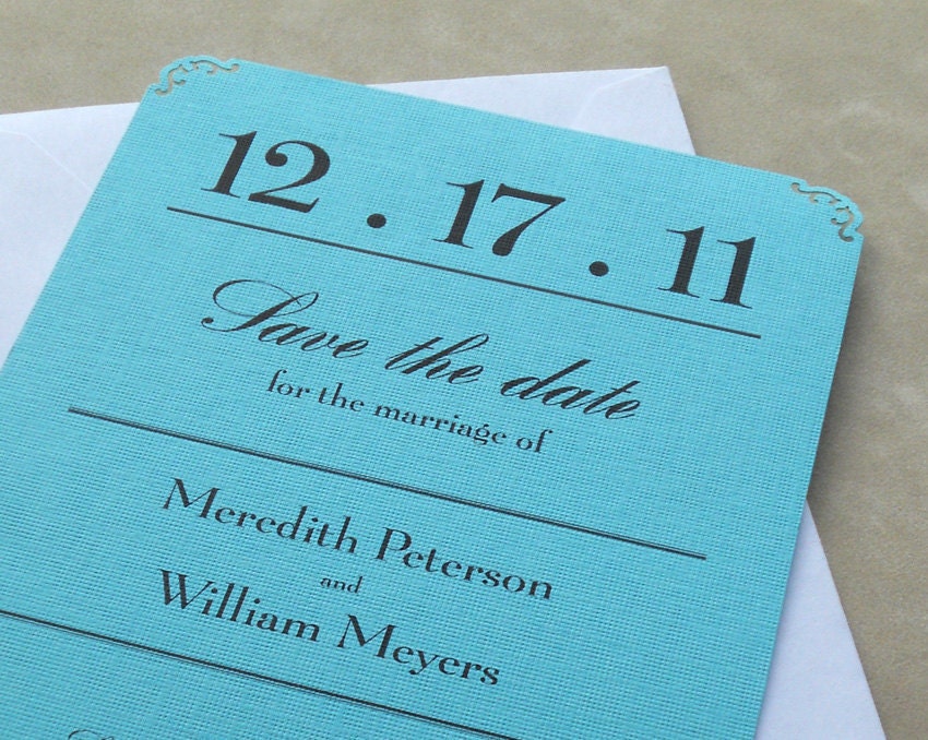 Ornate Edges Save the Dates