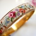 Vintage Needlepoint Bangle Bracelet