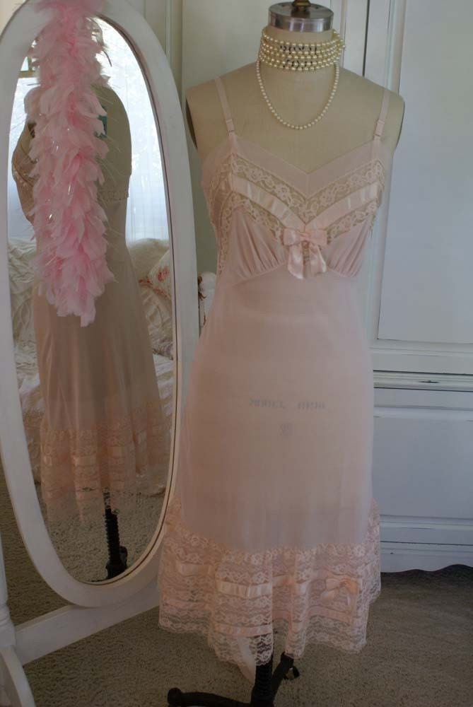 1950s GORGEOUS Unworn With Tags Ballerina Pink Slip by Aristocraft-Sex Kitten