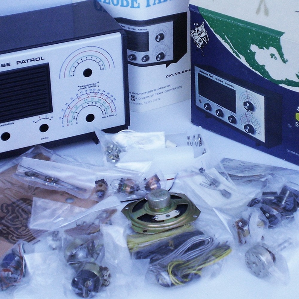 vintage short wave radio kit by stashanew on Etsy