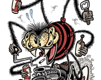 Rocky Arachnid Hot Rod T-Shirt