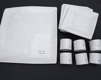 Wood Grain wedding set