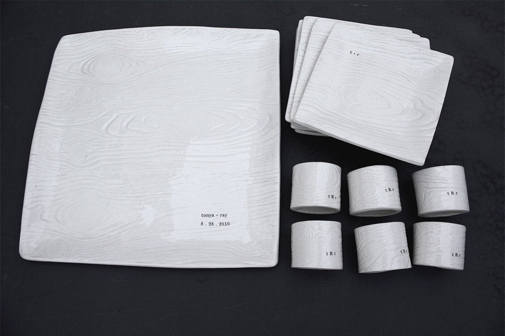Wood Grain wedding set
