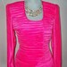 RESERVED Stunning George F Couture NY 80s Hot Pink Skirt Suit 8