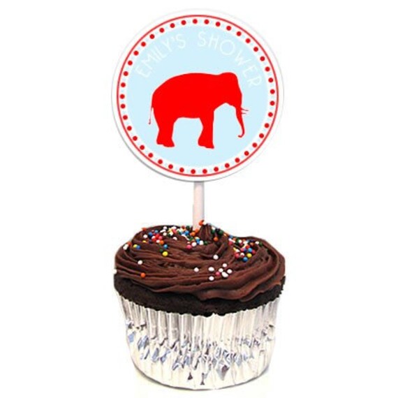 Polka Dot Animal Parade Cupcake Toppers Il_570xn