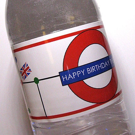 British Underground Water Bottle Labels Il_570xn