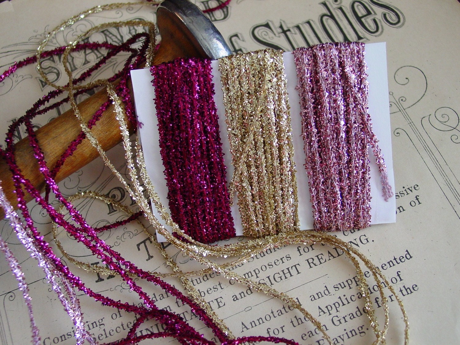 Bling Bling TINSEL STRING - Victorian Bundle, 9 yards