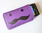 Purple Moustache iPhone Case