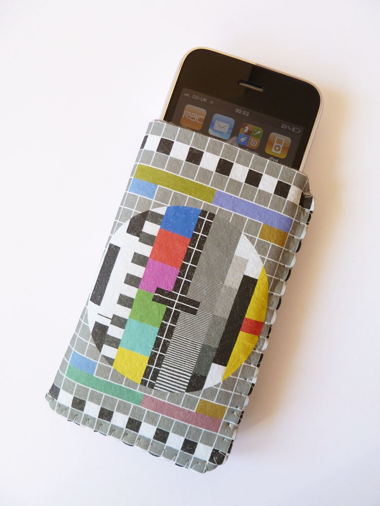 TV Test Signal Samsung Galaxy S4 S3 Case - Custom sizing available