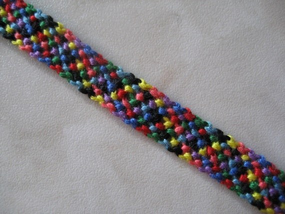 Friendship Bracelet Rag Rug ALL Proceeds Go To by stitchnteen