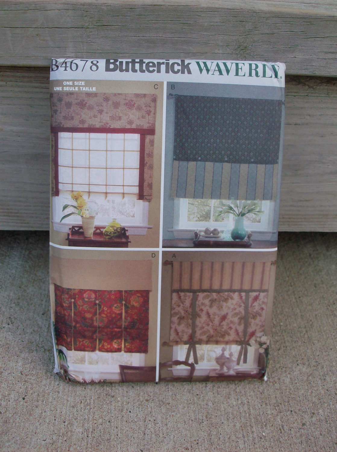 Never Been Used Vintage Butterick Waverly Pattern 4678 Shades and Valances