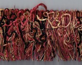 Orange Red Black and Gold Brush Trim 20.75 inches long