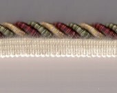 Gold Red and Green Twisted Rope Trim with Edge 39 inches long