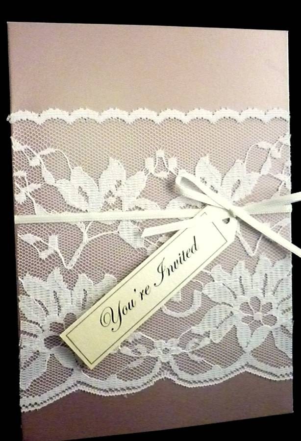 Vintage Lace Wedding Invitation
