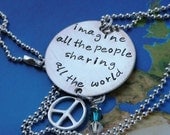 Imagine Necklace - John Lennon Inspired