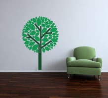 Modern Tree (color) -- Vinyl Wall Art -- 21" x 30"