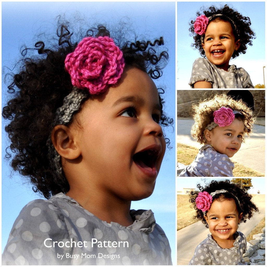 CROCHET Headband PATTERN - "Elegance" - All sizes included - Beginner - PDF 301 - Sell what you Make