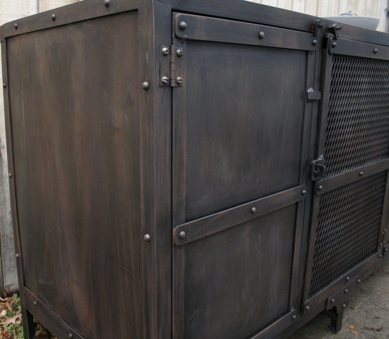 Handmade Industrial Metal Media TV Console TV by JReal