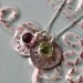 Personalized Hand Stamped-Sterling Silver-Mother's 2 Disc Hammered  Names Necklace