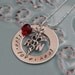 Personalized Hand Stamped-Sterling Silver Nurses Necklace