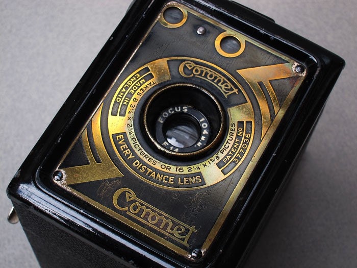 Vintage Coronet Art Deco Box Camera 1934 - 120 film Working Like New