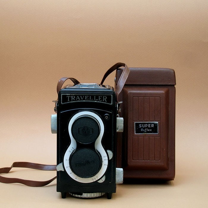 Traveller 1960's Plastic Camera 120 Film Twin Lens by TimIrving