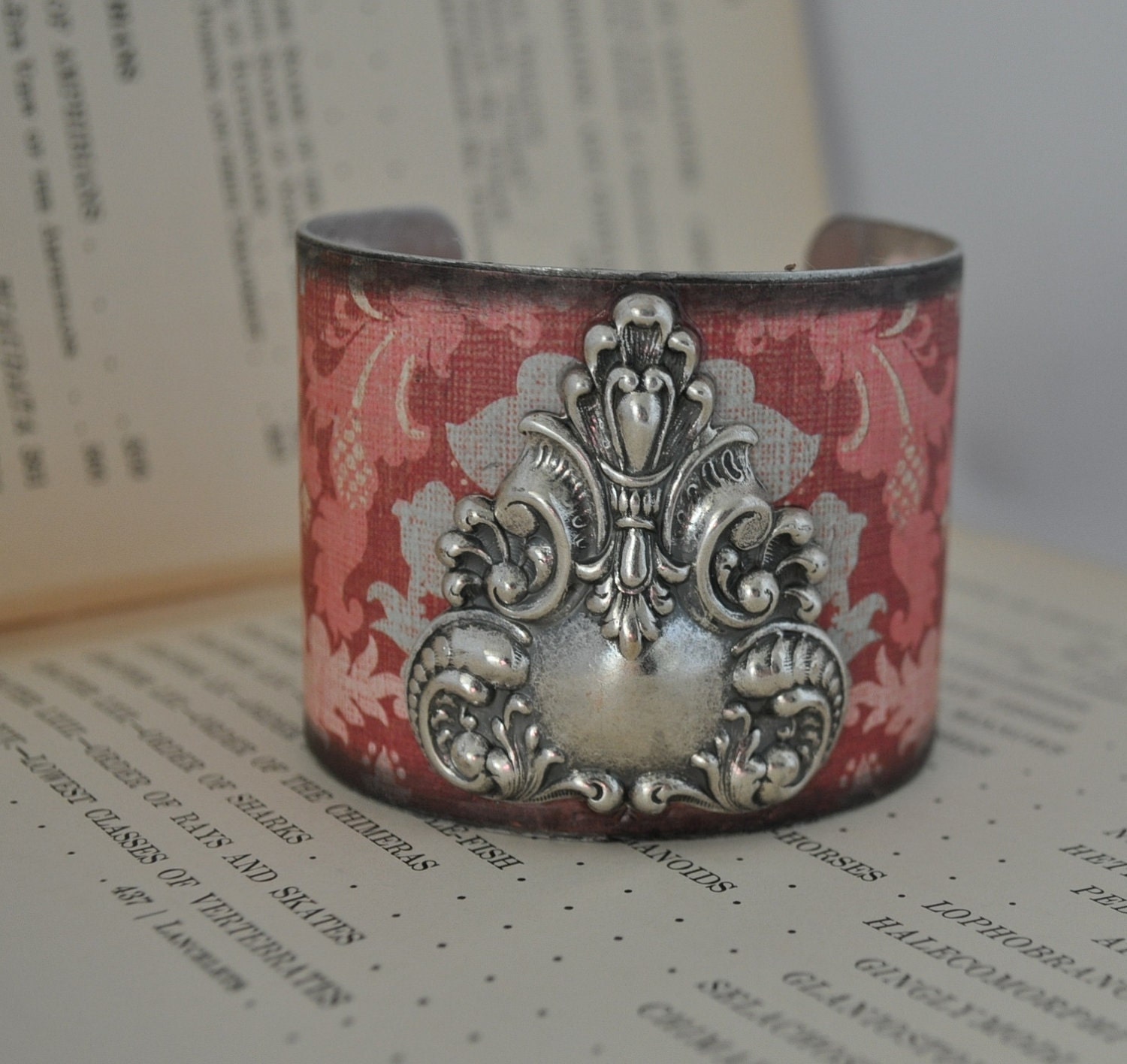 Vintage Lady 3 Inch Wide adjustable Cuff Bracelet