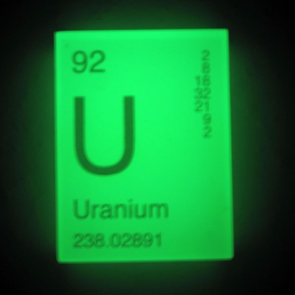 In Your ELEMENT - Periodic Table Soap - URANIUM - GLOWS in the Dark - Vegan