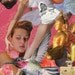 Hummingbird Teenage Pink Ballet in Cut Velvet Print--Limited Edition Collage Art Print