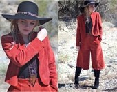 Vintage 1970s Suede Gaucho Suit
