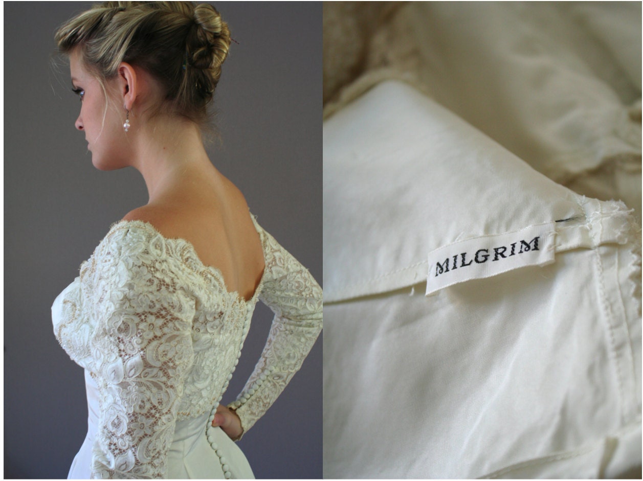 1950s Sally Milgrim Wedding Dress