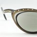 Vintage Cat Eye Glasses, Soft Gold with AB Rhinestones, Understated Elegance, Made by Raybert, Frame France