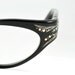 Vintage Wrap Around Cat Eye Glasses with AB Rhinestones and Inlayed Leaves, Frame France, 50's-60's