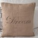 Burlap Pillow Cover