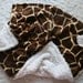 Cream Swirl Minky & Giraffe Fur Blanket