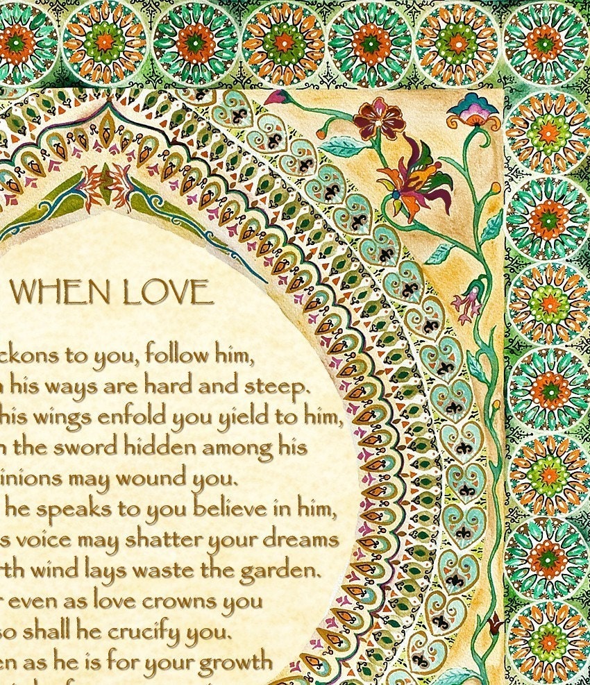Kahlil Gibran On Love Poems