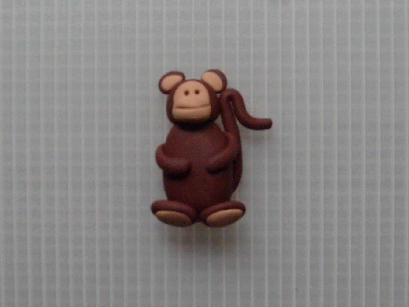 polymer clay jungle animal monkey by LoRoCrafts on Etsy