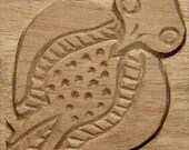 Oshiwa Carved Wood Printing Stamp, African Bird, 3.25'' square, Item 24-10-10