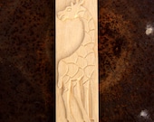 Carved Textile Stamp, African Giraffe, Oshiwa Wood Printing Block, Item 15-15-4