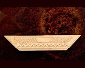 Carved Textile Stamp, African Design, Oshiwa Wood Printing Block, Item 110-25-5