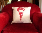 Luxury Red Velveteen Spanish Street-Lamp Throw Cushion Cover