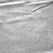 Vintage Tablecloth White Linen Damask Roses Luncheon 41 x 48