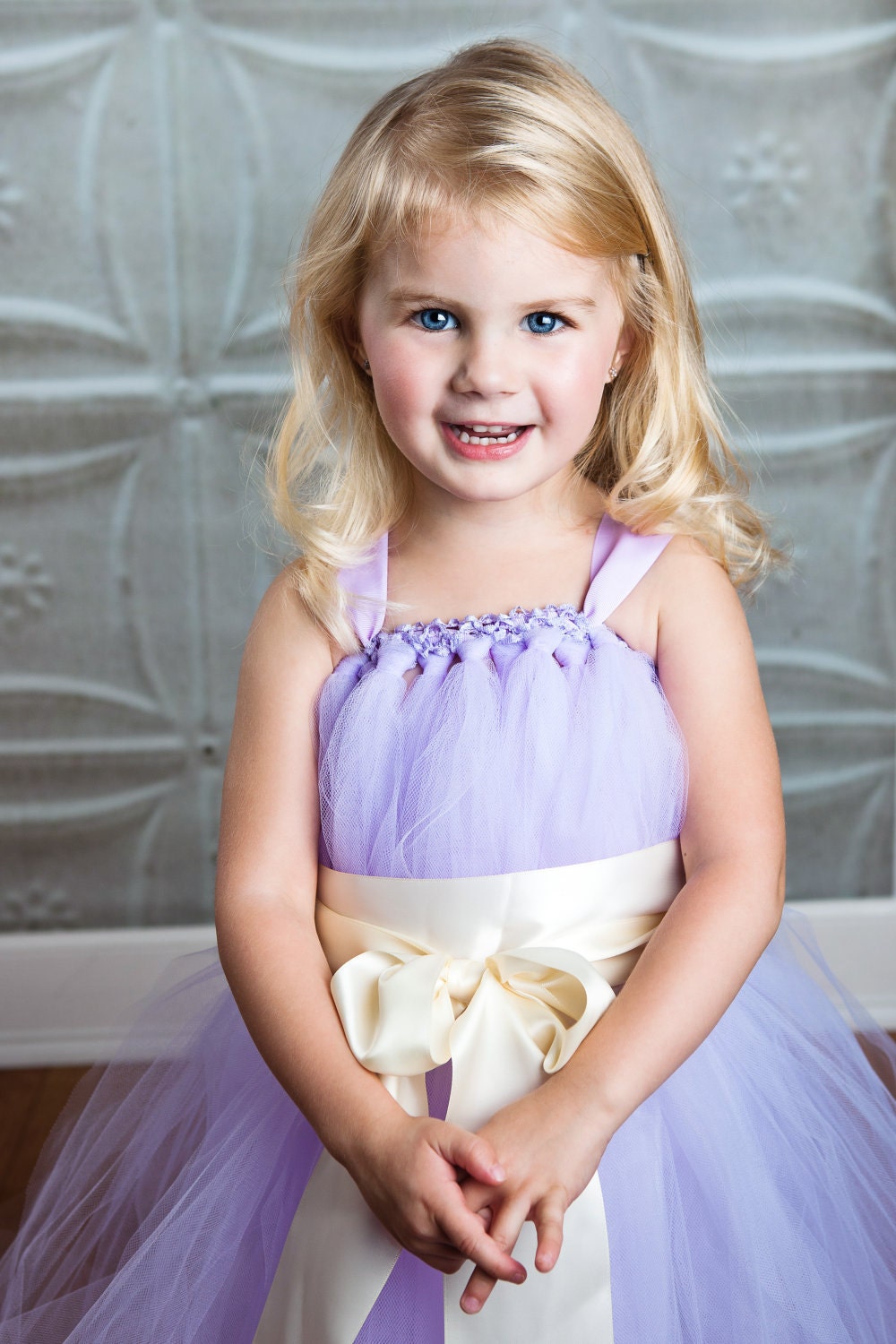 Lavender Flower Girl Tutu Dress