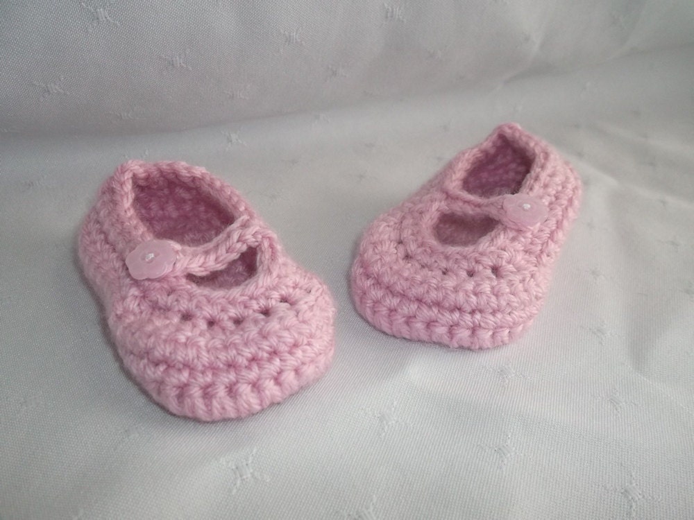 Newborn Baby Girl Pink Mary Jane Shoes SALE